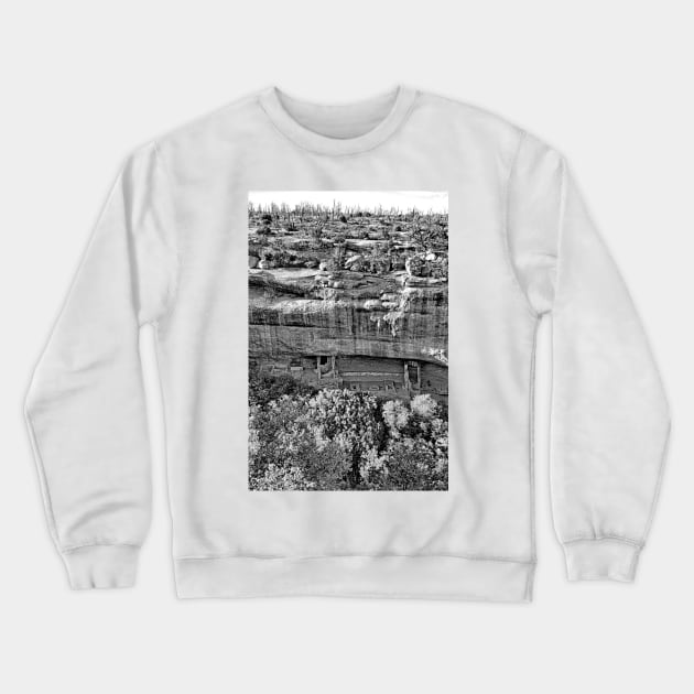 Anasazi Cliff Dwelling Crewneck Sweatshirt by bobmeyers